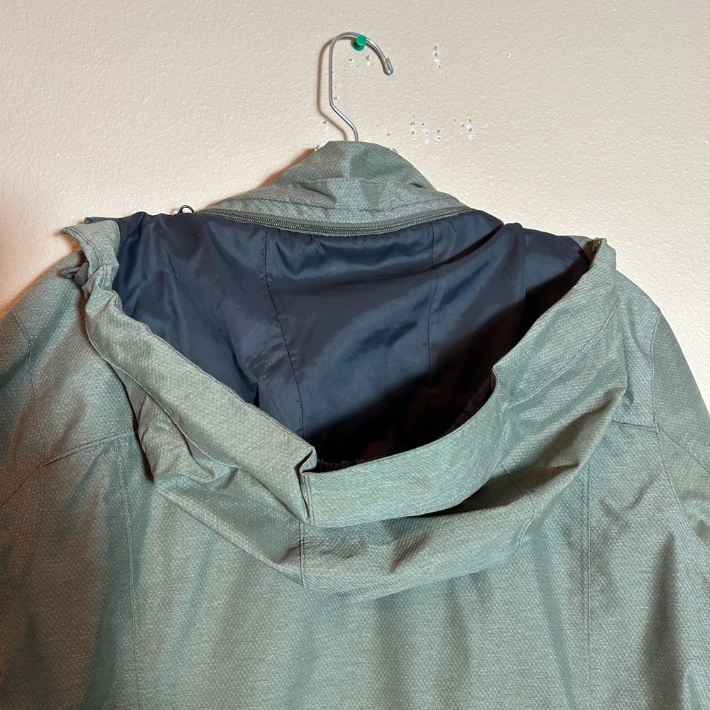Rei E1 Elements Rain Jacket Waterproof Green Nylo… - image 8
